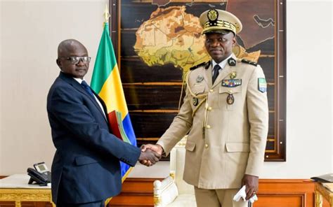 Audience du président du transition Brice Clotaire OLIGUI NGUEMA avec