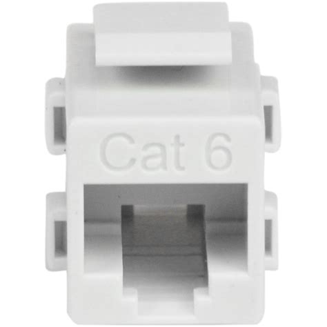 Startech .com White Cat 6 RJ45 Keystone Jack Network CouplerF/FJoin two Cat6 patch cables ...