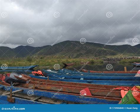 The Lugu Lake stock photo. Image of commonly, county - 173906840