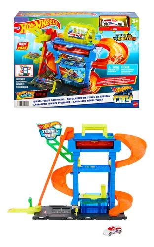 Pista Juguete Hot Wheels Lavado De Autos Con Túnel Color Multicolor Meses sin interés