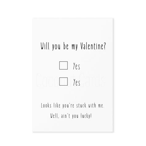 Will You Be My Valentine Card Happy Valentine S Day Card Valentine S Day Card Be My Valentines