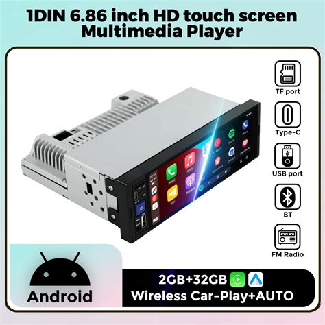 NaviFly 6 86 HD Touch Screeh Car Radio 1 Din Multimedia Player FM SWC