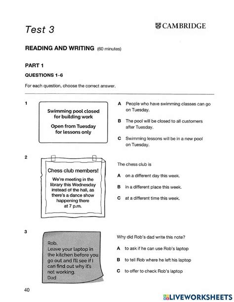 981562 Ket 2020 Test 3 Reading Paocapote