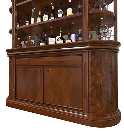 Classic Style Liquor Display Cabinet 2 3d Model Cgtrader