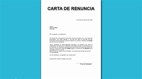 Machote De Carta De Renuncia Luxury Carta De Renuncia De Trabajo Formato Modelo Y Para Imprimir