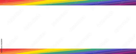 Striped Colorful Rainbow Border Frame Background Design Happy Lgbt