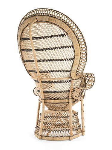 Kouboo 1110024 Grand Pecock Retro Peacock Chair In Rattan With Seat