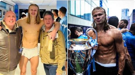 erling haalands incredible body transformation   fans talking