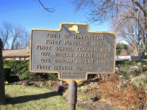 Town Of Huntington Historical Marker