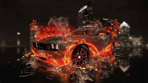 Fire Car Wallpapers - Wallpaper Cave