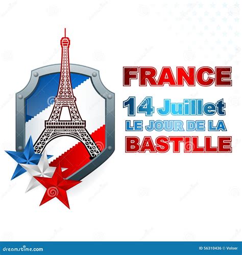 Holidays Template for France Independence Day with Blue, White, Red ...