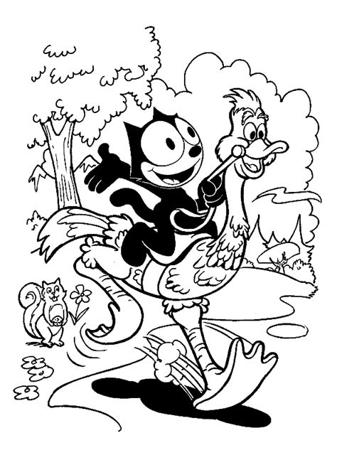 Felix the cat coloring page for kids - Felix The Cat Coloring Pages for ...