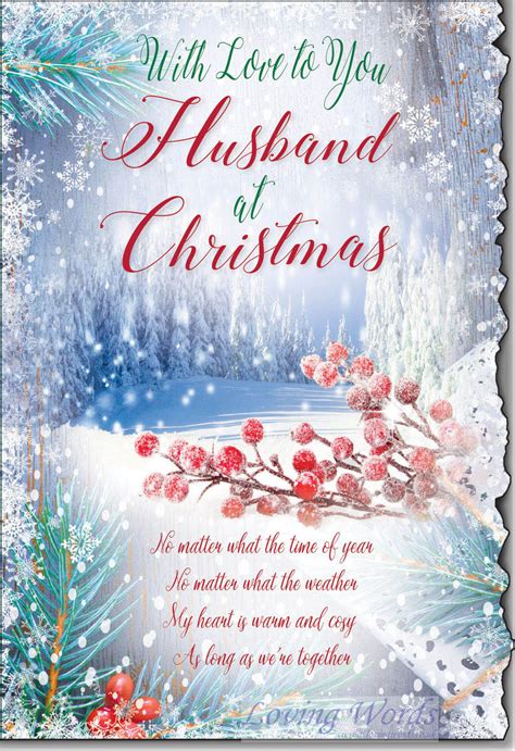 Husband At Christmas Greeting Cards By Loving Words