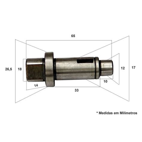 Eixo da Máquina Serra Mármore Makita 4107 Makitão no Shoptime