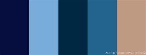 18 oxford Blue Color Palettes - Aesthetic Color Palette