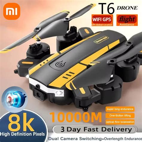 Xiaomi T Drone Profissional K K Hd C Mera Gps Evitar Obst Culos