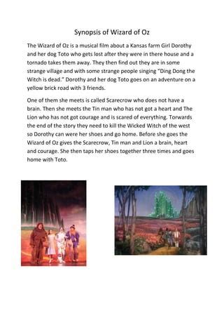 Synopsis of wizard of oz | PDF