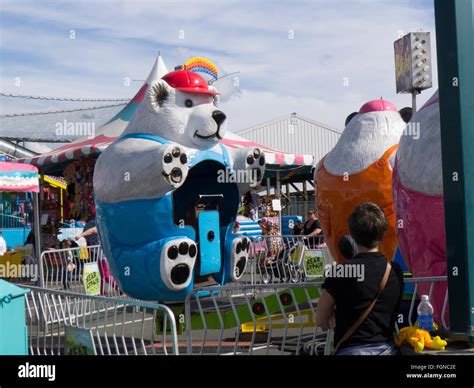 Carnival Ride At The Evergreen State Fair In Monroewashington Stock