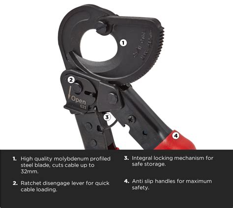 Ratchet Cable Cutter Carl Kammerling International Limited