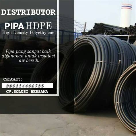 Distributor Pipa Hdpe Kalimantan Terlengkap Murah