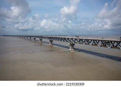 Aerial View Padma Bridge Over Padma Stock Photo 2219530309 | Shutterstock