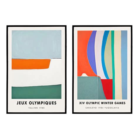 Set of 2 Retro Olympic Games Posters – HypeSheriff