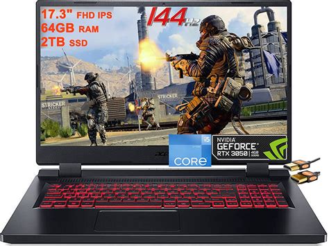 Acer Nitro 5 I5 12500h · Rtx 3050 95w · 173” Full Hd 1920 X 1080 144 Hz Ips · 2tb Ssd