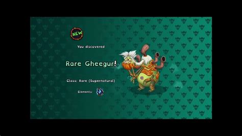 Getting Rare Gheegur On Wublin Island My Singing Monsters Youtube