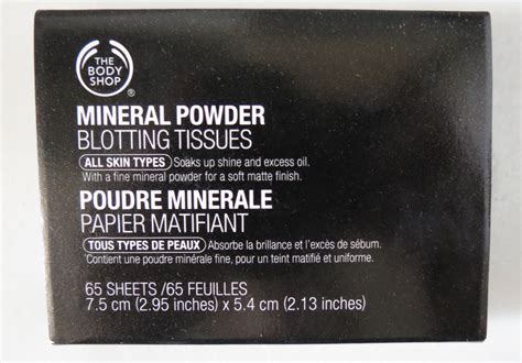 The Body Shop Mineral Powder Blotting Papers The Musings Of A Skin