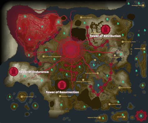 I made a map of how Hyrule has changed in BotW 2! : BOTW2