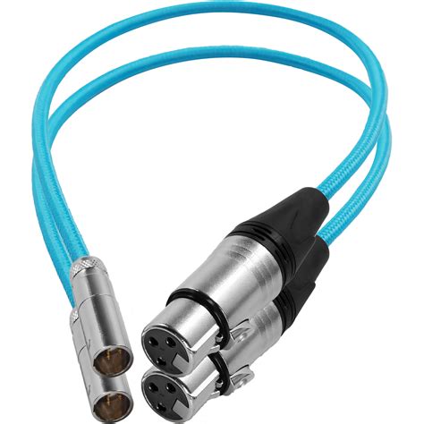 Kondor Blue Mini Xlr Male To Xlr Female Audio Cable Kb Mxlrm F