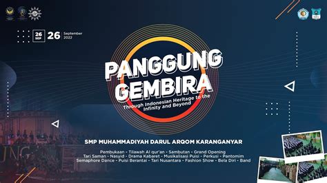 Live Panggung Gembira Angkatan Ga Ksi Smp Muhammadiyah Darul Arqom