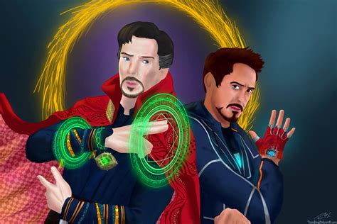 Doctor Strange And Iron Man In Avengers Infinity War Artwork, HD Movies, 4k Wallpapers, Images ...