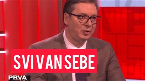 SVI VAN SEBE Vucic Doneo Odluku NECU SE KANDIDOVATI ZA PREDSEDNIKA