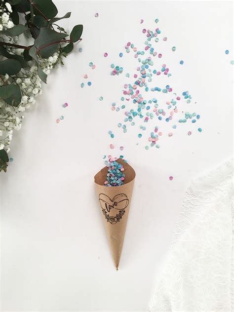 Diy Mariage Faire Un Cornet De Confettis Facile Et Rapide Diy