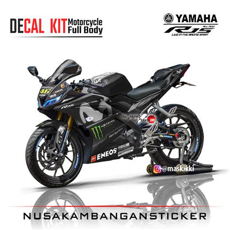 Decal Kit Sticker Yamaha R V Vva Livery Moto Gp Stiker Full