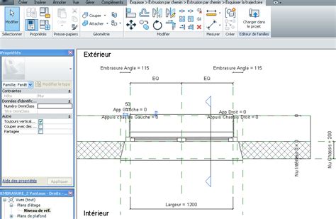 Revit Mémo Revit 2013 Famille Fenêtre embrasure paramétrique