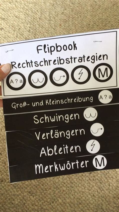 French Reschtscheeibstrategien Flipbook Deutsch Unterricht