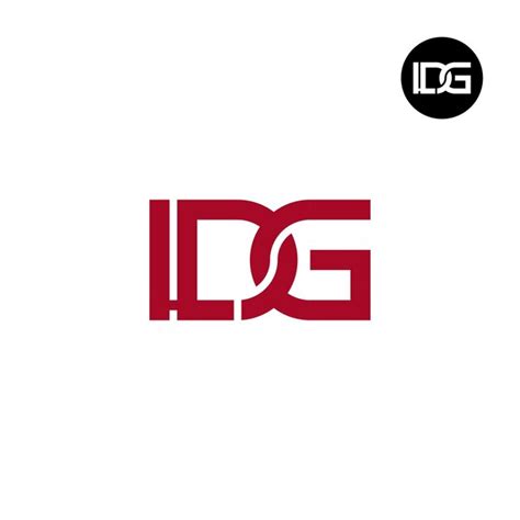 Conception Du Logo De La Lettre Ldg Monogramme Vecteur Premium