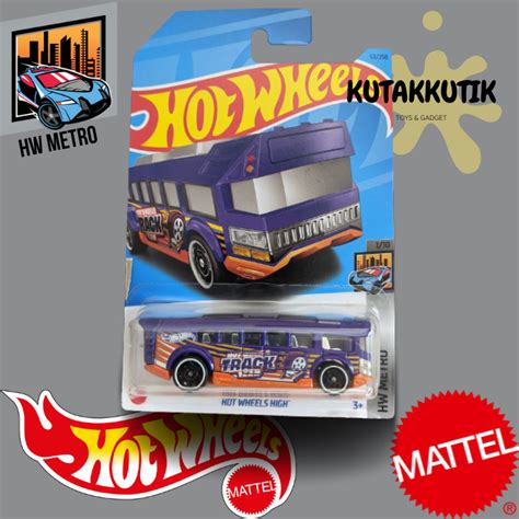 Hot Wheels Bus Sekolah Hotwheels High Ungu Lot C Hw Metro Lazada Indonesia
