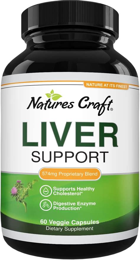 Amazon Natures Craft Milk Thistle Liver Detox Pills Liver