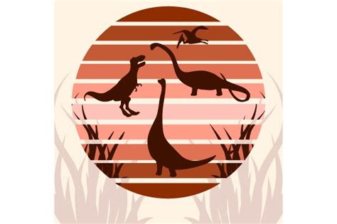 Dinosaur Vintage Poster SVG Cut file by Creative Fabrica Crafts ...