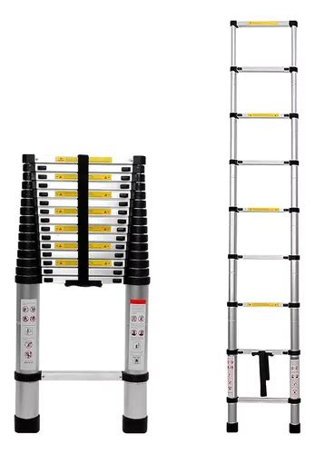 Escalera Telescopica 3 8 Metros Retractil Facil De Guardar Envío gratis