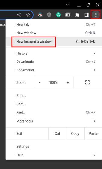 how to go incognito on google chromebook