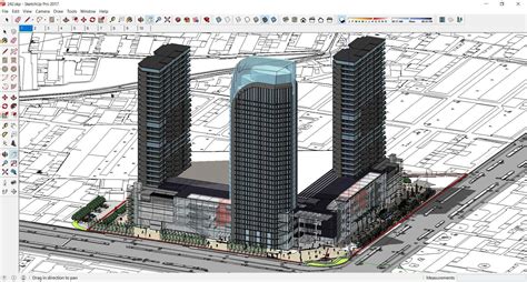 Sketchup Commercial Complex D Model Cgtrader