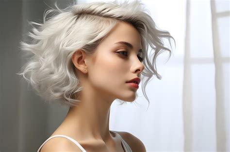 Premium Photo Blonde Serenity Beautiful Womans Portrait