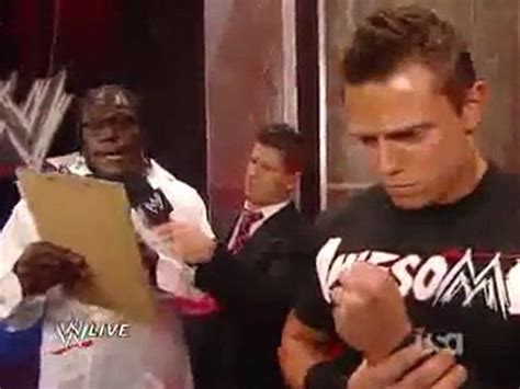 Wwe Raw The Miz R Truth John Laurinaitis Backstage Segment