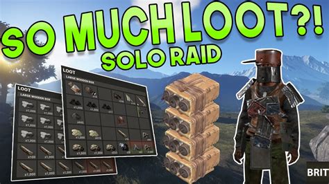 So Much Loot Solo Raid Rust Solo Survival Gameplay Season 5