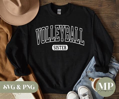 Volleyball Volleyball Sister Svg And Png Etsy