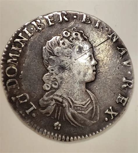 1 10 ÉCU VERTUGADIN Louis XV 1716 Atelier Lille Monnaie Royale